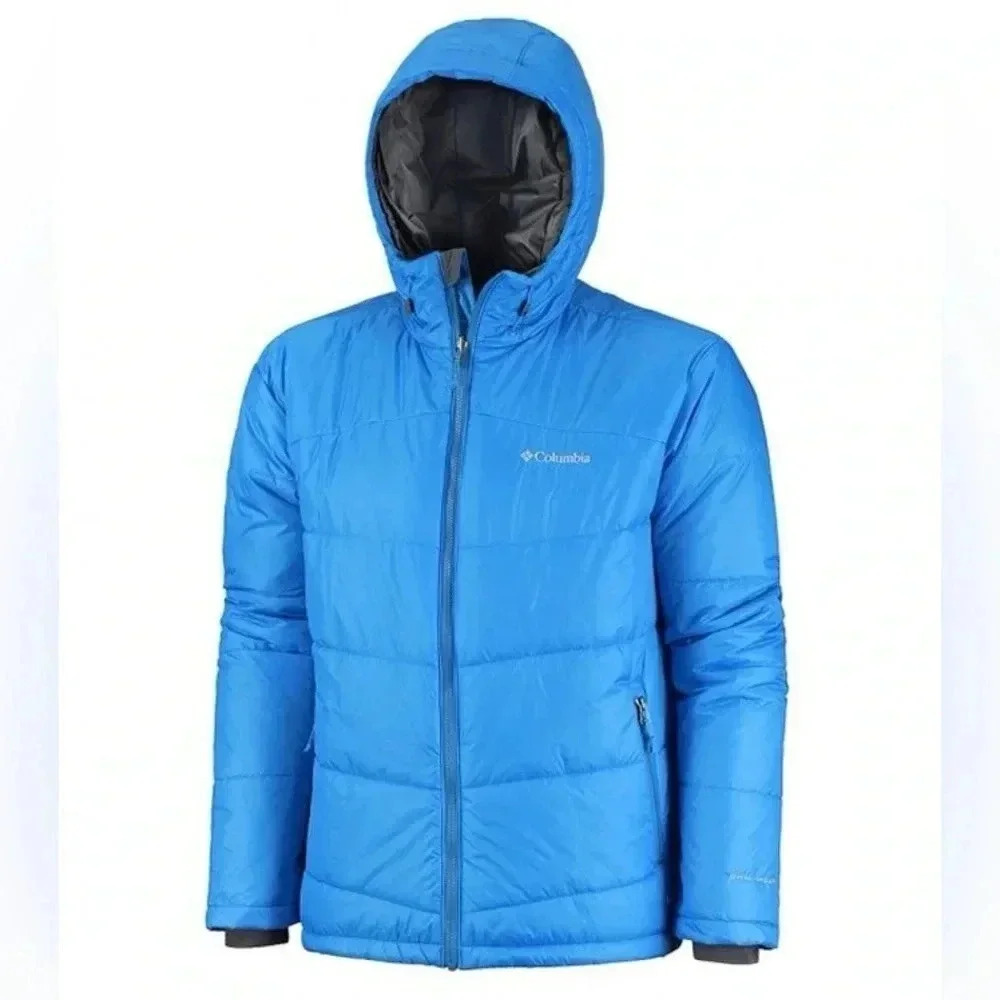 Columbia Shimmer Me III Hooded Jacket Size Medium in Sky Blue